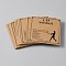 Kraft Paper Bracelet Display Cards, Square with Word, Peru, 7.5x7.5x0.05cm