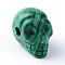 Synthetic Malachite Beads, Skull, 15~17x19~22x9~13mm, Hole: 3~4mm