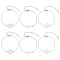 6Pcs 3 Styles 201 Stainless Steel Pentacle Link Bracelets, with Lobster Claw Clasps, Mixed Shapes, Stainless Steel Color, 2pcs/style