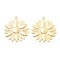 Brass Pendants, Sunflower, Real 18K Gold Plated, 33.5x30x2mm, Hole: 1.8mm