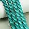 Natural Howlite Beads Strands, Dyed, Rondelle, Turquoise, 8~8.5x2.5~3mm, Hole: 1.2mm, about 129~130pcs/strand, 15.35~15.51''(39~39.4cm)