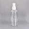 Defective Closeout Sale Plastic Spray Bottles, Refillable Mist Pump, with Bottle Caps, Empty Alcohol/Perfume Bottle , White, 13.5x4cm, Capacity: 100ml