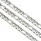 Tarnish Resistant 304 Stainless Steel Figaro Chains, Unwelded, Stainless Steel Color, 7~10x4.5x1.2mm
