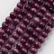 Cat Eye Beads, Round, Purple, 6mm, Hole: 1mm, about 66pcs/strand, 14.5 inch/strand