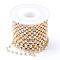 Iron Rhinestone Strass Chains, with Spool, Rhinestone Cup Chains, Crystal, 2mm, about 10yards/roll