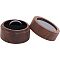 Walnut Wooden Engagement Ring Boxes, Jewelry Box Storage Case, with Clear Window and Sponge inside, Fit for 1Pc Ring, Column, Coffee, 5x3.55cm