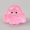 Luminous Transparent Resin Octopus Display Decorations Glow in the Dark, Micro Landscape Fish Tank Decoration, Pearl Pink, 14.5x19.5x14.5mm