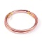 Aluminum Wire, Flat, Rosy Brown, 10x1mm, about 5m/roll