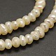 Oval Natural Cultured Freshwater Pearl Beads Strands PEAR-F001-24-2