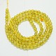 Natural Lemon Quartz Beads Strands G-K020-3mm-19-2