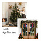 Crafans 30opcs 5 decoraciones colgantes de madera con tema navideño de estilo HJEW-CF0001-01-6
