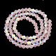 Imitez des brins de perles en verre givré bicône en cristal autrichien GLAA-F029-TM2mm-A26-3