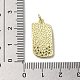 Brass Micro Pave Cubic Zirconia Pendants KK-E092-28G-04-3