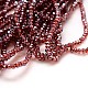 Electroplate Glass Beads Strands X-EGLA-J025-F13-2
