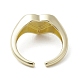 Латунные регулируемые открытые кольца RJEW-K257-86G-08-3