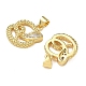 Латунные микро проложить кубического циркония подвески KK-L243-29G-01-2