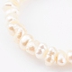 2pcs 2 couleurs ensembles de bagues extensibles perlées de perles naturelles RJEW-JR00329-4
