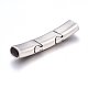 304 Stainless Steel Magnetic Clasps with Glue-in Ends STAS-E440-52P-2