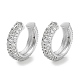 Brass Micro Pave Cubic Zirconia Cuff Earrings for Women EJEW-D088-07P-1