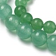 Nbeads 4 brins 2 styles brins de perles de jade blanc naturel G-NB0003-67-2