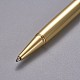 創造的な空のチューブボールペン  内側に黒のインクペンを詰め替えます  DIYキラキラエポキシ樹脂クリスタルボールペンハーバリウムペン作り用  ライトゴールド  ゴールド  140x10mm AJEW-L076-A04-2