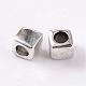 Кубические тибетские серебряные бусины-прокладки AB227-NF-2