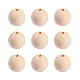 PandaHall Elite 30pcs 40mm Natural Round Wooden Beads Assorted Round Wood Ball Loose Spacer Beads for DIY Jewelry Craft Making Home Decorations Party Decorations WOOD-PH0008-17-1