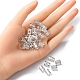200pcs perles de dreadlocks en aluminium décoration de cheveux ALUM-YW0001-04A-4