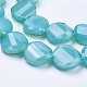 Chapelets de perles en verre électroplaqué GLAA-K033-02A-B01-2