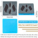 SUPERDANT Leather Cutting Die Layered Earring Wooden Dies Leaf Shape Cutting Machine Leather Jewelry Die Cutter Machine with Plastic Protective Box and EVA Foam for DIY Craft DIY-SD0001-68H-2