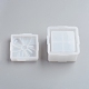 シリコーンギフトボックス型  レジン型  UVレジン用  エポキシ樹脂ジュエリー作り  正方形  ホワイト  65mm DIY-G017-J01-3