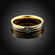 Regali di san valentino anelli da donna in acciaio al titanio con cuore in zirconi cubici RJEW-BB16491-7G-6