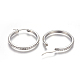 201 Stainless Steel Hoop Earrings EJEW-A055-19A-P-1