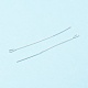 999 Fine Silver Long Chain Bar Dangle Stud Earrings EJEW-I260-45S-2