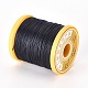 Round Waxed Polyester Cord YC-E004-0.65mm-N621-2