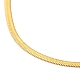 Collares de cadena de serpiente de 304 acero inoxidable NJEW-F285-01B-3
