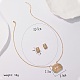 Conjuntos de joyas de circonia cúbica con micro pavé de latón para mujer HB7005-1-2