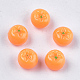 秋のテーマ樹脂デコデンカボション  柿  ダークオレンジ  9x6.5~7mm CRES-S304-098-1