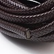 Плетеный кожаный шнур WL-F009-C02-12x6mm-2