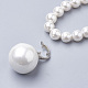 Synthetische Shell Pearl Anhänger Halsketten NJEW-Q310-01-3