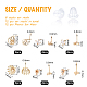 Benecreat bricolage 6 paires de kits de fabrication de boucles d'oreilles KK-BC0002-46-3