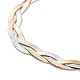 Ionenplattierung (IP) 304 Fischgrätenketten-Halskette aus Edelstahl für Damen NJEW-F318-01M-2