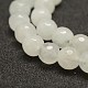 Facette natürlichen weißen Jade Perlen Stränge G-F448-8mm-3