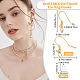 Beebeecraft 120Pcs/Box 18K Gold Plated Earring Hooks French Ear Wires with Ball and Coil 18mm Dangle Earring Findings with Earring Backs for DIY Earring Making KK-BBC0002-48-2