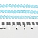 Hebras de perlas de vidrio transparentes pintadas para hornear DGLA-F029-J4mm-10-5