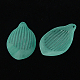 Transparent Frosted Acrylic Leaf Pendants FACR-B001-4-1