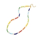 Glassamen & Glasperlen Perlenkette für Mädchen Frauen NJEW-TA00007-1