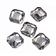 Pointed Back & Back Plated K9 Glass Cabochons RGLA-F065-03-E06-1