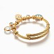 Adjustable 304 Stainless Steel Charm Bangles BJEW-F326-03G-4