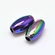 AB Color Plated Rice Electroplated Eco-Friendly Transparent Acrylic Beads PACR-I002-45-2